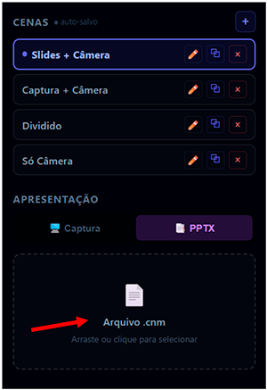 Print 10: Estúdio CanalMed com a apresentação carregada e em reprodução